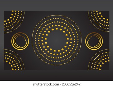 luxury golden circle gradient background. perfect for marketing and promotion. vector background