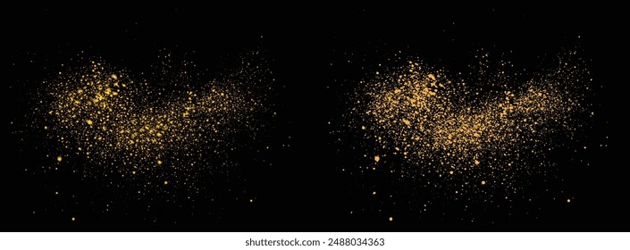 Luxus goldene Farbe Gold Glitter Glow Konfetti Textur Hintergrund