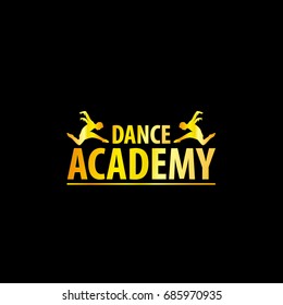 Luxury Golden Dance Academy Logo Stock Vector (Royalty Free) 685970935 ...