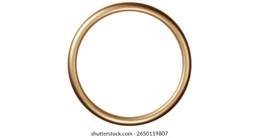 Luxury Golden Decorative Frame Vector Illustration.	