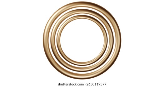 Luxury Golden Decorative Frames Vector Illustration.	