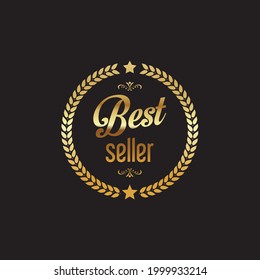 Luxury golden design elements badges and labels collection
