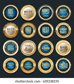 Luxury  golden design elements collection