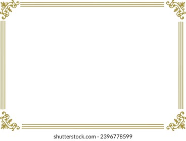 Luxury golden fashionable hand-painted frame