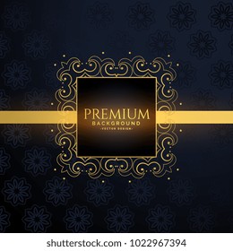 luxury golden frame with text space