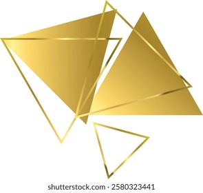 Luxury Golden Geometric Lines. ,Abstract Gold Frames and Patterns