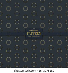Luxury golden geometric pattern. Abstract line background, fashion style vector illustration for wallpaper, flyer, cover, design template. Realistic premium minimalistic ornament, backdrop.