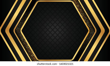 Luxury golden glittered pattern background