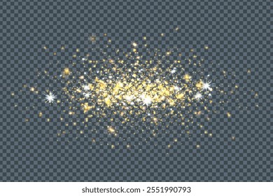 Fondo de efecto de brillos dorados de lujo