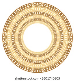 Luxury Golden Or Gold Circle Frame Border Design