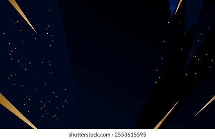 Luxury golden gradient geometric background template design for banner, cover, social media, card and etc.