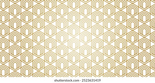 A luxury golden gradient seamless pattern background on an isolated white background