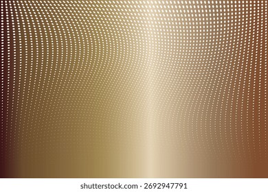 Luxury Golden Halftone Dot Pattern with Warped Gradient Effect. 12