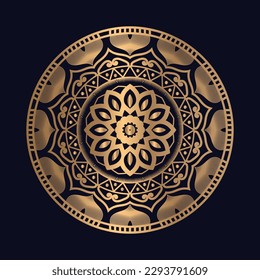 Luxus Golden Islamic Pattern mandala Design Hintergrund Vektorvorlage