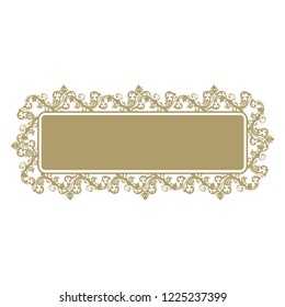luxury golden label frame 
