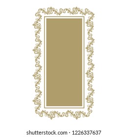 luxury golden label frame 