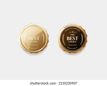 Luxury golden label and symbol