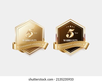 Luxury golden label and symbol