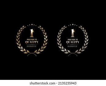Luxury golden label and symbol