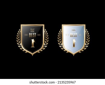 Luxury golden label and symbol