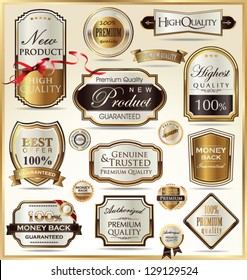 Luxury golden labels