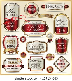Luxury golden labels