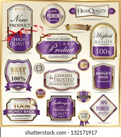 Luxury golden labels