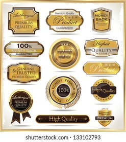 Luxury golden labels