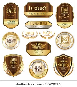 Luxury golden labels collection