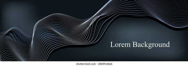 luxury golden lines and waves. golden wave with shadow and shine. luxury banner suitable for cover, magazine. vector illustration