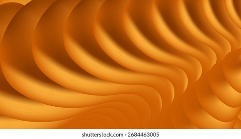 Fondo elegante abstracto de las ondas lisas líquidas doradas de lujo. Diseño de Vector
