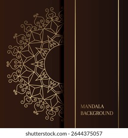 Luxury Golden luxury mandala background	