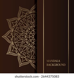Luxury Golden luxury mandala background	