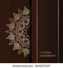 Luxury Golden luxury mandala background	
