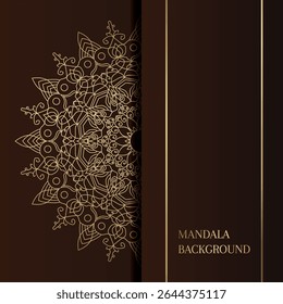 Luxury Golden luxury mandala background	