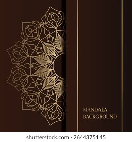 Luxury Golden luxury mandala background	