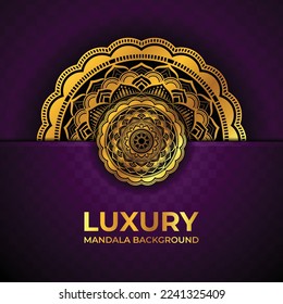 Luxury golden mandala background design