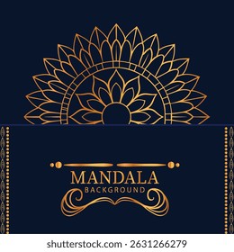 Luxury Golden Mandala Background Design