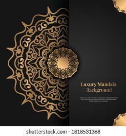 luxury golden mandala background orament gradient