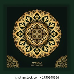 Luxury Golden Mandala Background, Ornamental Luxury, Modern Design