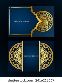 Luxury golden mandala background. Vector Illustration. Decorative Luxury mandala background design for Print, Cover, Brochure, Flyer, Banner. Modern luxury background Design.