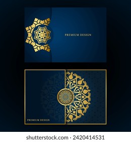 Luxury golden mandala background. Vector Illustration. Decorative Luxury mandala background design for print, poste, cover, brochure, flyer, banner. Modern luxury background Design.