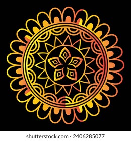 Luxury Golden Mandala Design EPS Vector