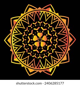 Luxury Golden Mandala Design EPS Vector