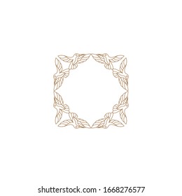 Luxury Golden mandala icon logo design template with floral-leaf-bird ornament Vector set of logo design templates - abstract symbols in ornamental arabic style - emblems for luxury products, hotels, 