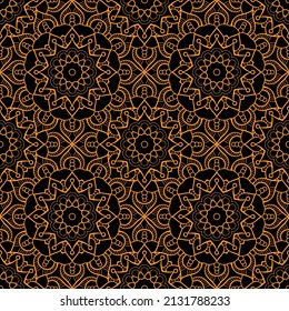  Luxury Golden Mandala indian decorative pattern vector image. Design for Prints background, carpet, wallpaper, 
clothing,wrapping,fabric,Vector illustration.embroidery style.