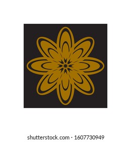 luxury golden mandala logo vector Design