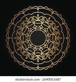 Luxury Golden Mandala Vector Art Elegant Abstract Design.