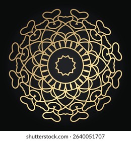 Luxury Golden Mandala Vector Art Elegant Abstract Design.