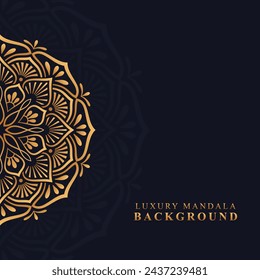 Luxury golden mandala vector background